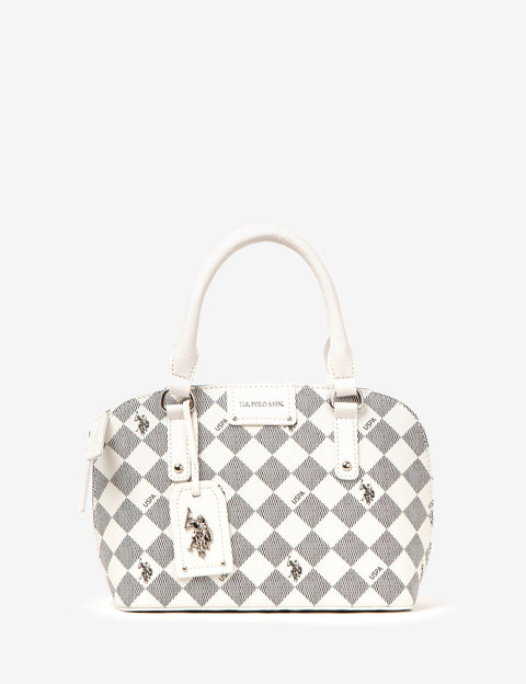 DIAMOND SIGNATURE DOME BAG WITH CROSSBODY STRAP - U.S. Polo Assn.