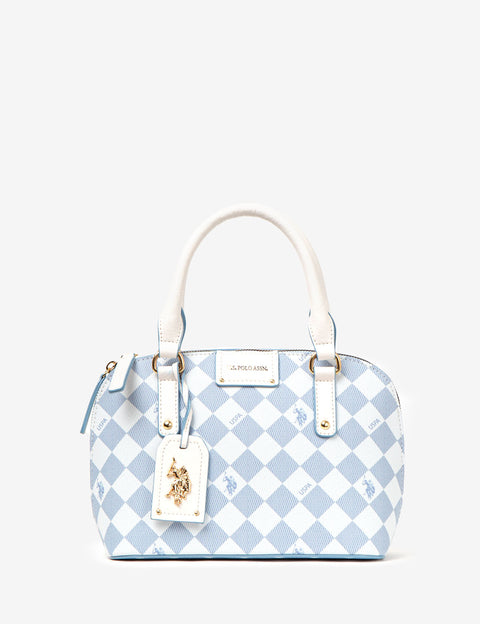 DIAMOND SIGNATURE DOME BAG WITH CROSSBODY STRAP - U.S. Polo Assn.