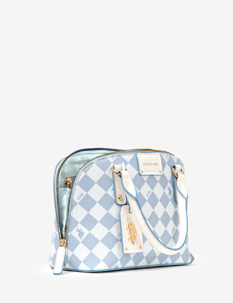 DIAMOND SIGNATURE DOME BAG WITH CROSSBODY STRAP - U.S. Polo Assn.