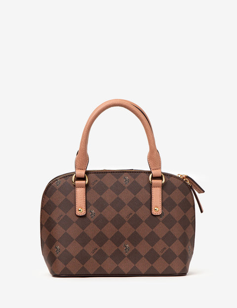 DIAMOND SIGNATURE DOME BAG WITH CROSSBODY STRAP - U.S. Polo Assn.