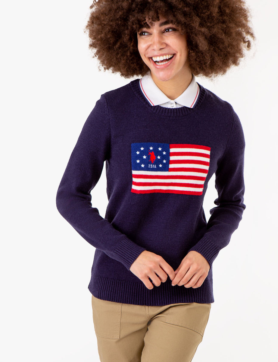 USPA FLAG CREW NECK SWEATER– U.S. Polo Assn.
