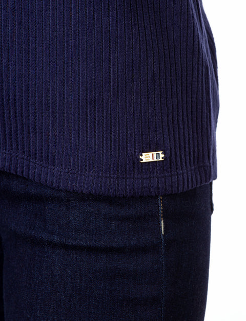 PLUSH RIB V-NECK TOP - U.S. Polo Assn.