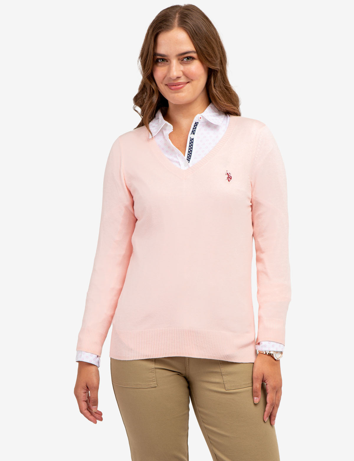 Emmeline - Soft Knit Polo Sweater
