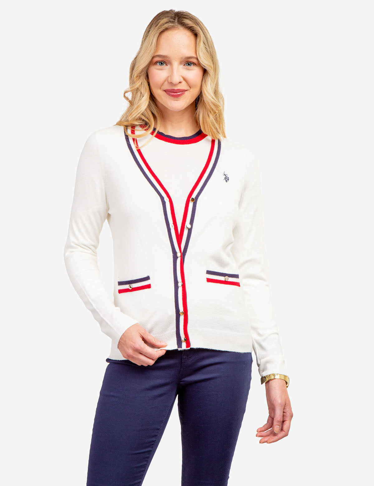 Cardigans Andreādamo - Ribbed knit zip-through cardigan