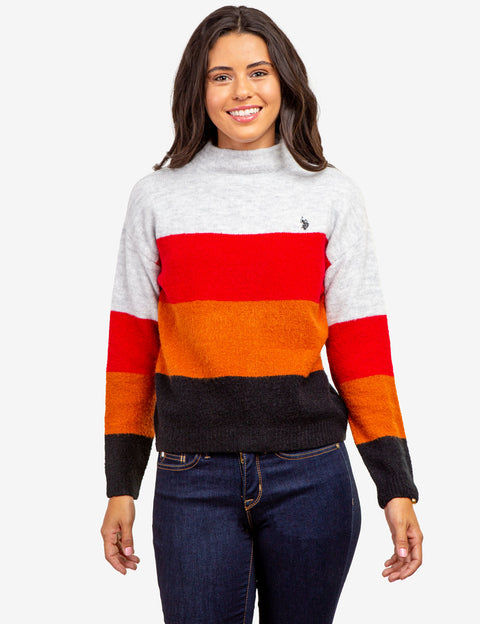 COLORBLOCK MOCK NECK SWEATER - U.S. Polo Assn.