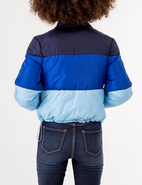 CROPPED COLORBLOCK PUFFER JACKET - U.S. Polo Assn.