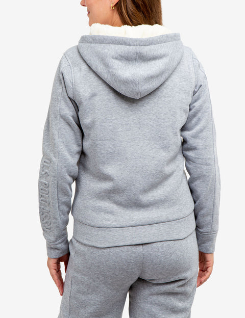 SHERPA LINED EMBOSSED HOODIE - U.S. Polo Assn.