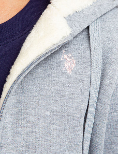 SHERPA LINED EMBOSSED HOODIE - U.S. Polo Assn.