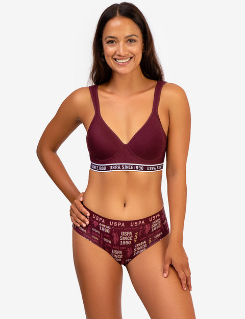 3 PACK SPORTS BRAS - U.S. Polo Assn.