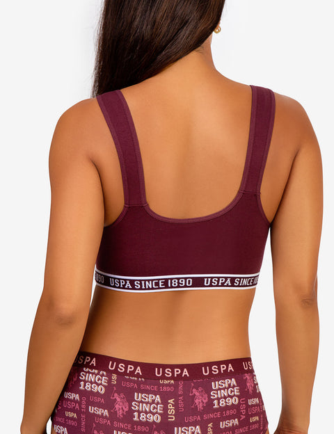 3 PACK SPORTS BRAS - U.S. Polo Assn.
