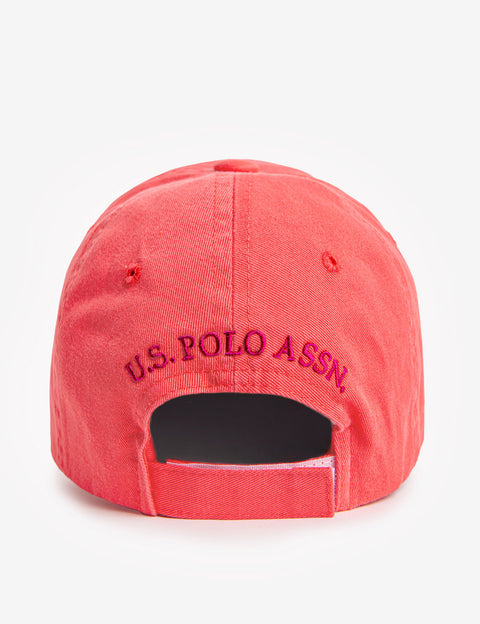 EMBROIDERED LOGO BASEBALL CAP - U.S. Polo Assn.