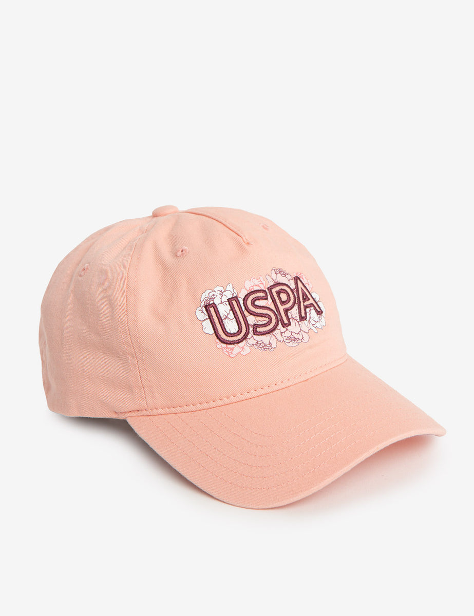 ETCHED FLORAL USPA APPLIQUE DAD CAP– U.S. Polo Assn.