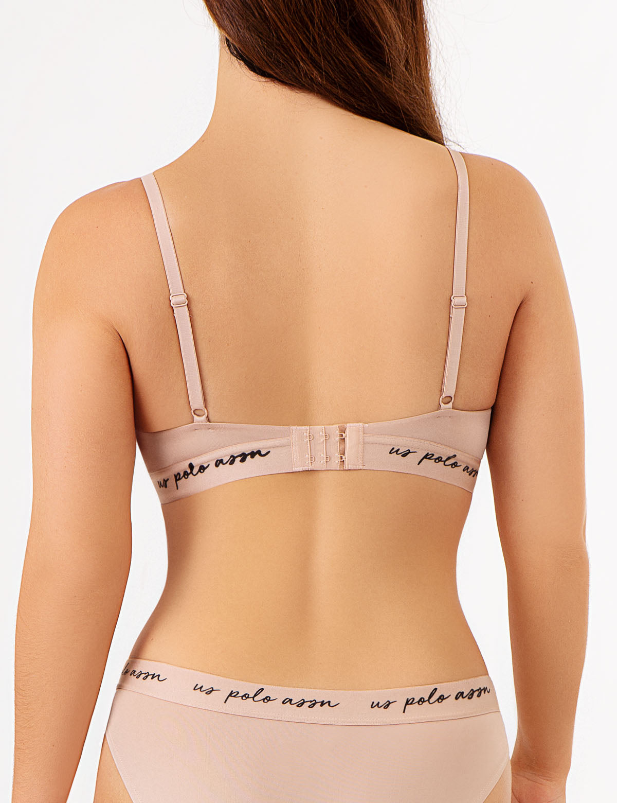 2PK WIRE FREE CLASP BACK BRAS WITH ADJUSTABLE STRAPS U.S. Polo Assn.