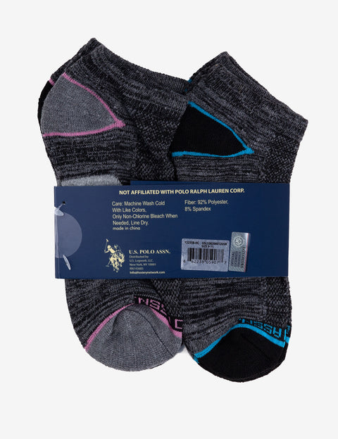 LADIES 6 PACK LOW CUT SOCKS - U.S. Polo Assn.