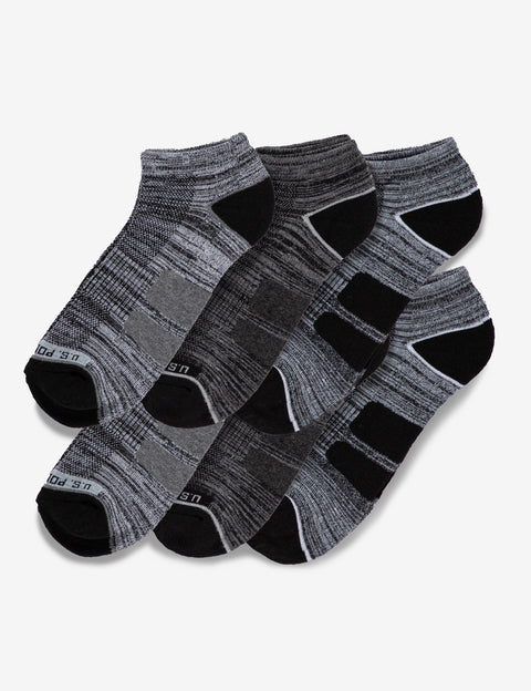 MENS 6PK LOW CUT PERFORMANCE SOCKS - U.S. Polo Assn.