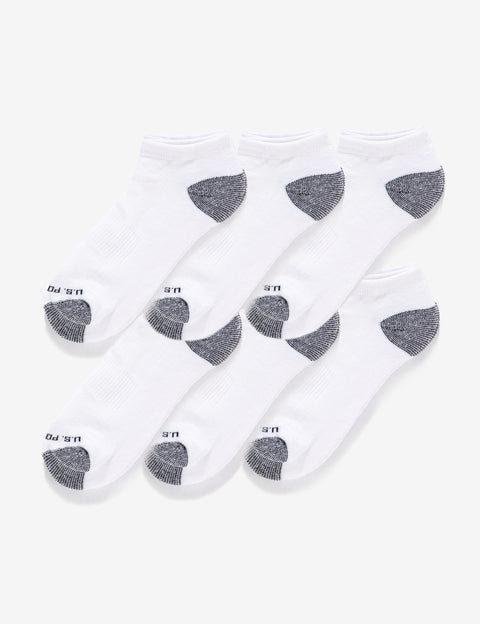 MENS 6PK LOW CUT PERFORMANCE SOCKS - U.S. Polo Assn.
