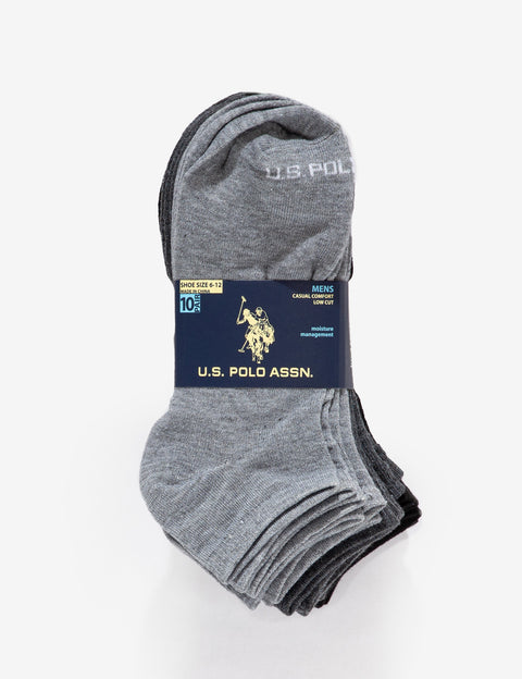 MENS 10PK LOW CUT SOCKS - U.S. Polo Assn.