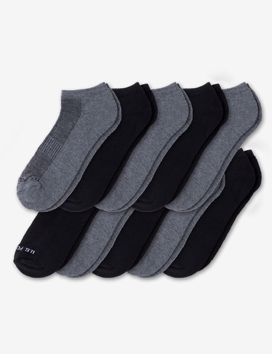 MENS 10 PACK PERFORMANCE LOW CUT SOCKS– U.S. Polo Assn.