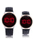 HIS AND HERS BLACK W ROSE ACCT LED WATCH SET - U.S. Polo Assn.