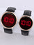 HIS AND HERS BLACK W ROSE ACCT LED WATCH SET - U.S. Polo Assn.