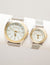 HIS AND HER'S MESH STRAP WITH GOLD BEZEL WATCH SET - U.S. Polo Assn.