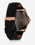 HIS & HERS ROSE GOLD FAUX CROC STRAP WATCH SET - U.S. Polo Assn.