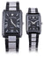 HIS AND HERS BLACK AND SILVER DIAMOND WATCH SET - U.S. Polo Assn.