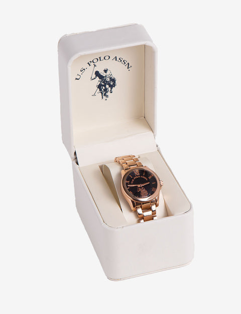 LADIES ROSE GOLD BRACELET WATCH - U.S. Polo Assn.