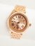 LADIES CLASSIC ROSE GOLD LINK WATCH - U.S. Polo Assn.