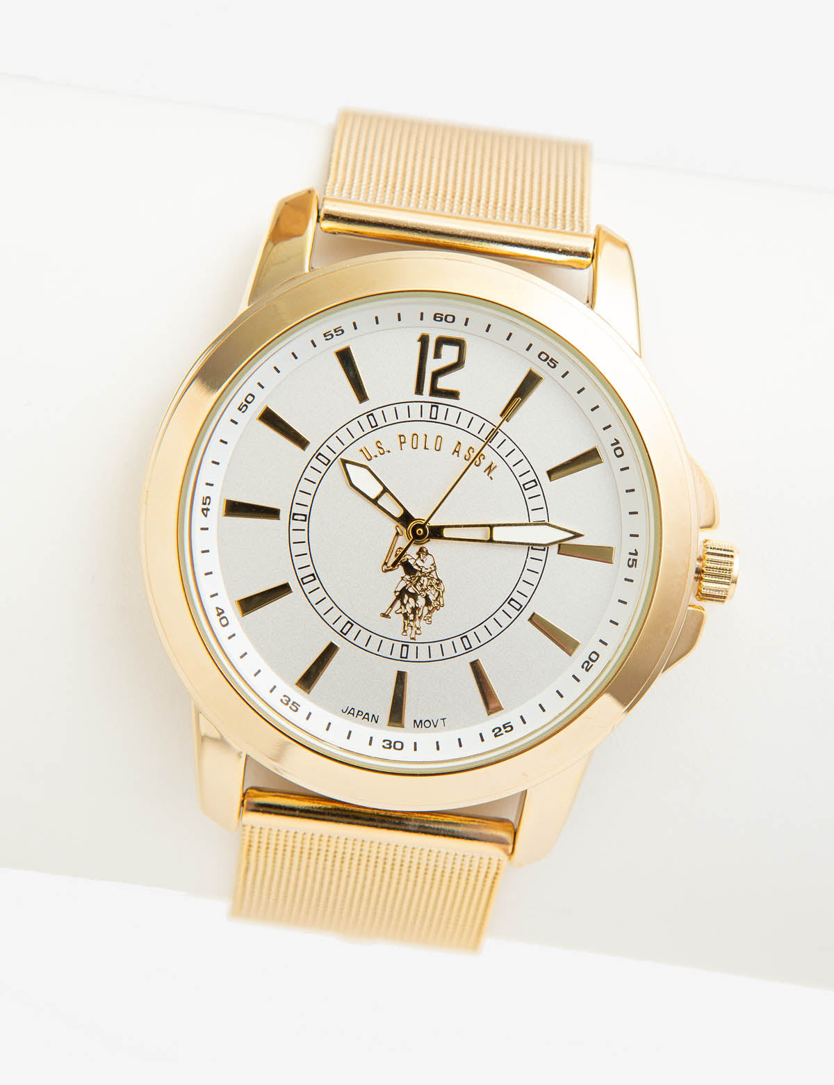 Us polo gold watch sale