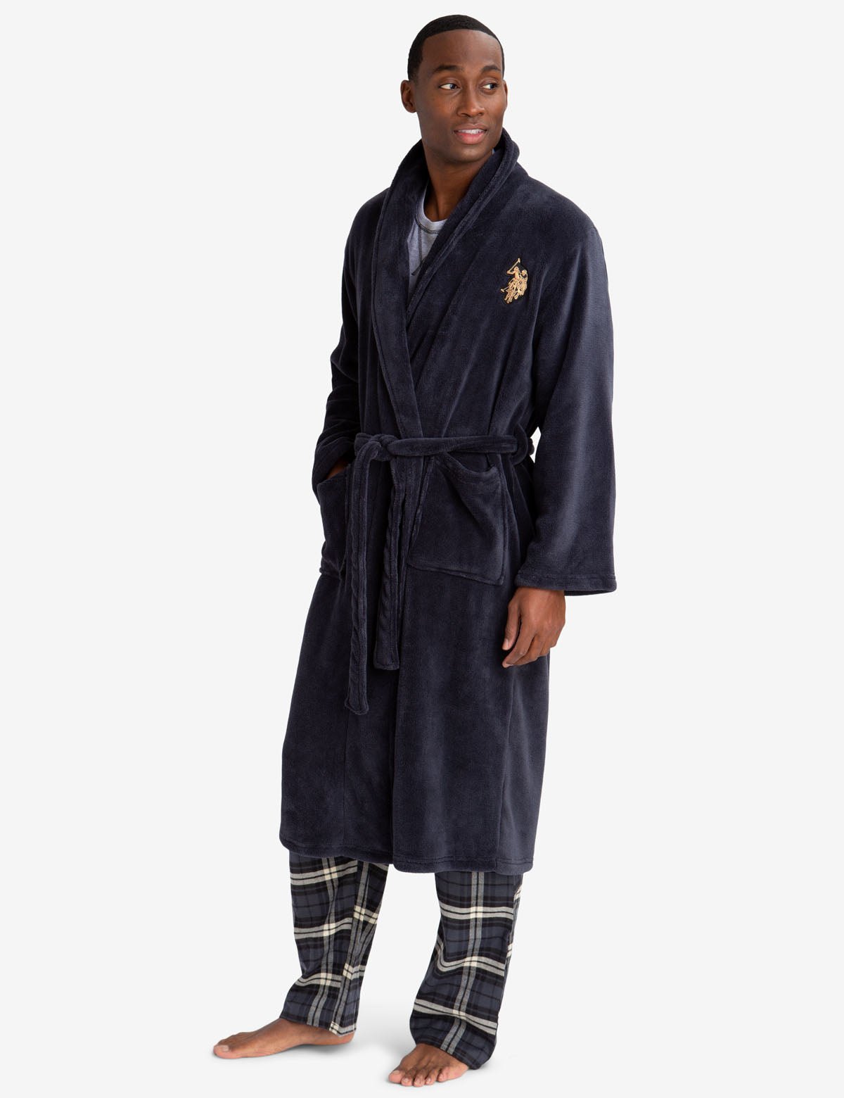 Ralph lauren men's plush robe Clearance
