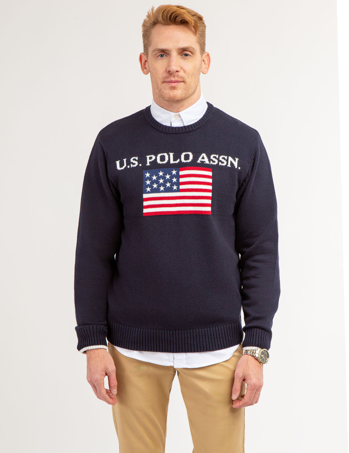 U.S. POLO ASSN. Black Cotton Sweatshirt