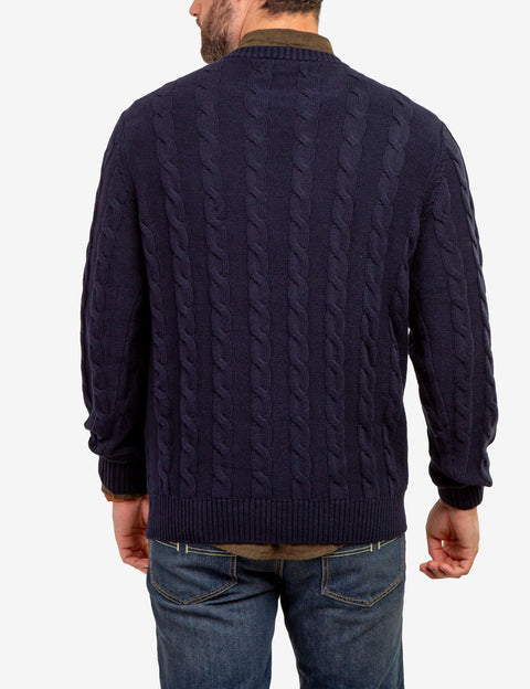 CABLE CREW NECK SWEATER - U.S. Polo Assn.