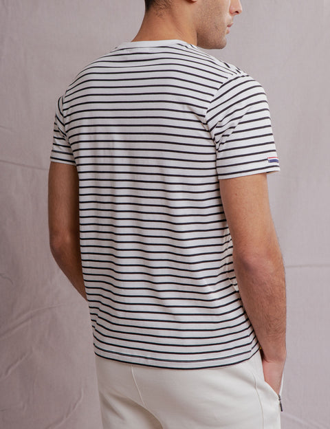 WHITE LABEL SUPIMA COTTON STRIPED T-SHIRT - U.S. Polo Assn.