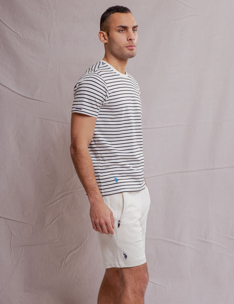 WHITE LABEL SUPIMA COTTON STRIPED T-SHIRT - U.S. Polo Assn.