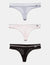 3 Pack Lace Thongs - U.S. Polo Assn.