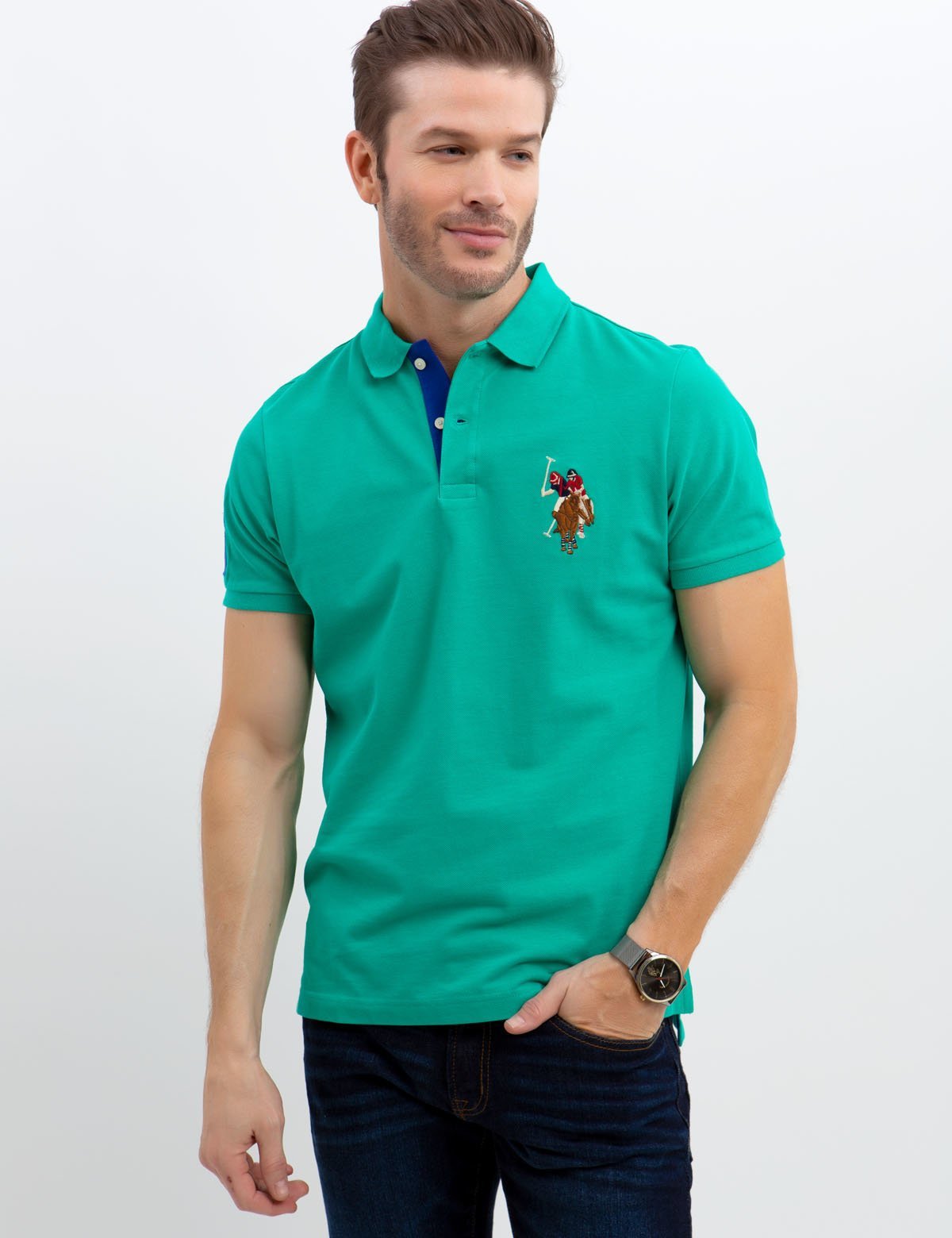 MULTI COLOR BIG LOGO POLO SHIRT– U.S. Polo Assn.