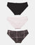 3 Pack Plaid Micro Lace Bikini - U.S. Polo Assn.