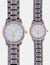 HIS AND HERS TWO TONE CHAIN STRAP WATCH SET - U.S. Polo Assn.