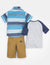 Boys 3 Piece Set - Woven Shirt, Tee & Shorts - U.S. Polo Assn.