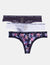 3 Pack Printed Lace Thong - U.S. Polo Assn.