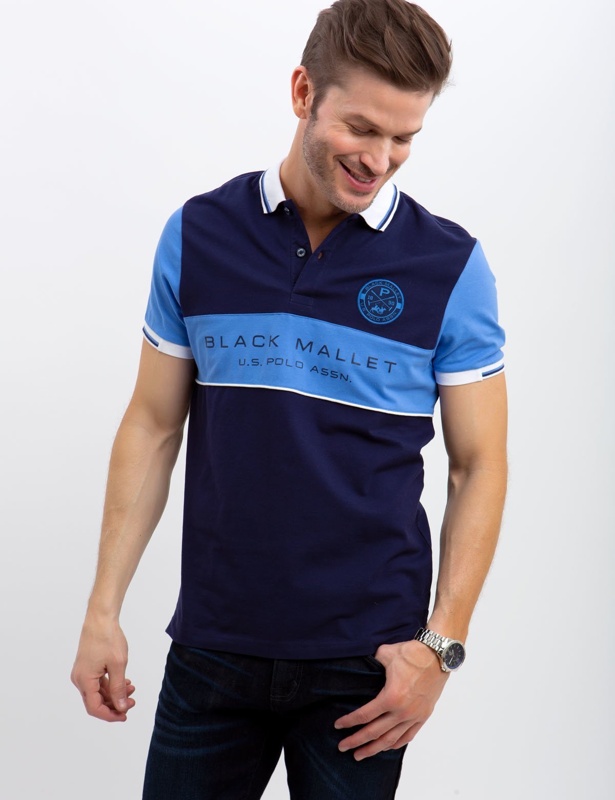 Black mallet polo best sale