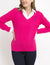 SOLID CABLE V-NECK SWEATER - U.S. Polo Assn.