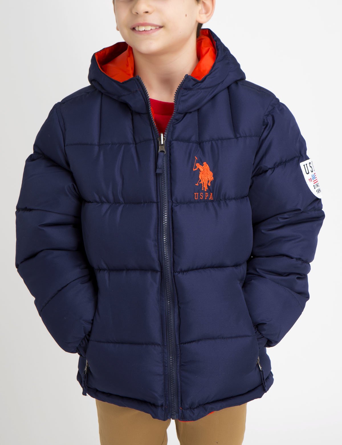 BOYS REVERSIBLE PUFFER JACKET U.S. Polo Assn.