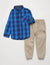 Toddler 2 Piece Set - Plaid Shirt & Joggers - U.S. Polo Assn.