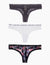 3 Pack Printed Lace Thong - U.S. Polo Assn.