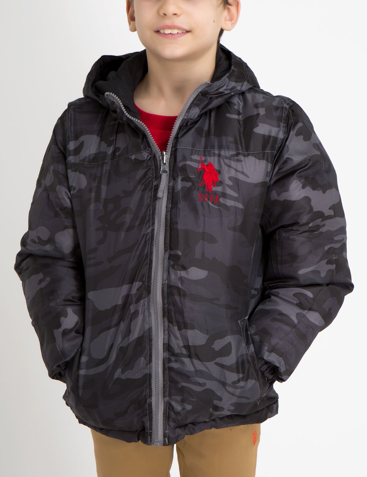 BOYS REVERSIBLE PUFFER JACKET U.S. Polo Assn.